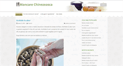 Desktop Screenshot of mancare.chinezeasca.ro